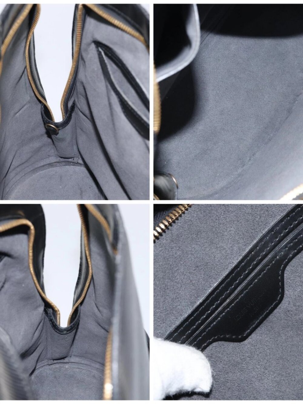 LOUIS VUITTON Epi Coblanc Shoulder Bag Black - Picture 15 of 16